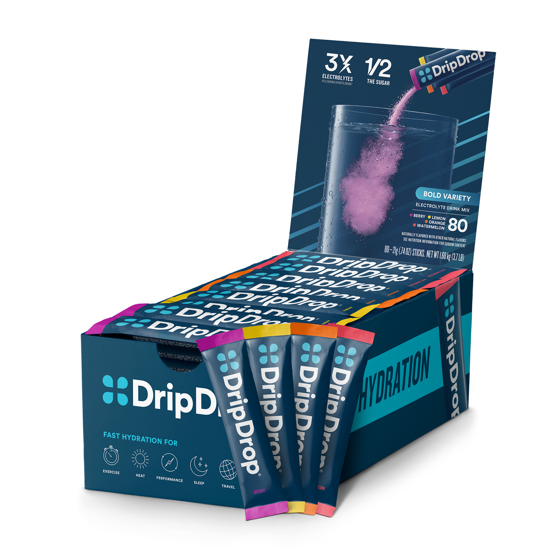 dripdrop-bold-variety-pack-electrolyte-powder-16-oz-sticks-80-count-i9 Box_80ct_3QR_16ozSticks_BoldVariety.png