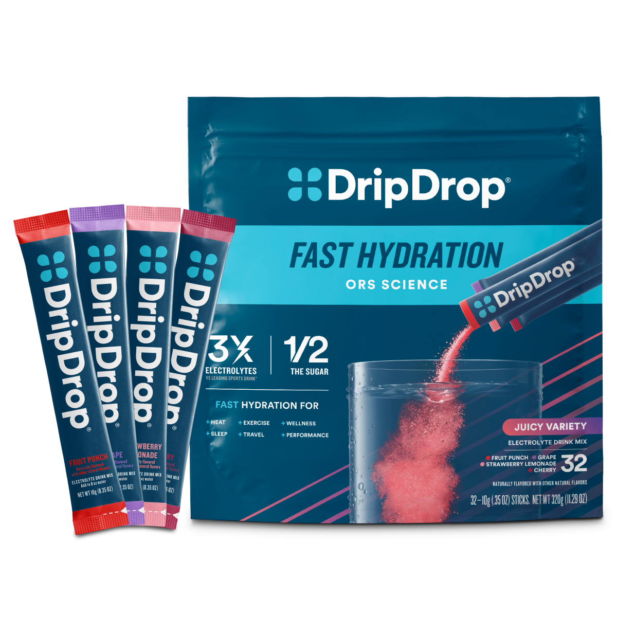 dripdrop-juicy-variety-pack-electrolyte-powder-8-oz-sticks-32-count-a4 Juicy_Variety_-_32ct_-_Transparent.png